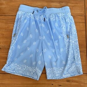 Sky Blue Dogg Supply By Snoop Dogg Paisley Shorts